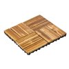 Drevené zamykacie dlaždice, kamforové drevo, 10 ks, 12×12", vodeodolné