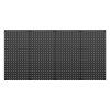 Pegboard panely 24"×12", 4 ks, oceľové, čierne na stenu pre dielňu