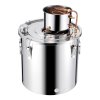 Destilačný kotol 13.2 gal / 50 l, nerez, medená špirála, teplomer
