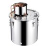 Destilačný kotol 13.2 gal / 50 l, nerez, medená špirála, teplomer