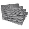 Prepojiteľné odtokové dlaždice 15.7”×15.7” 24 ks protišmykové šedé pp