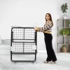 Skladacie lôžko 31 in × 75 in, 5 in matrac, pamäťová pena, kovový rám