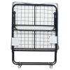 Skladacie lôžko 31 in × 75 in, 5 in matrac, pamäťová pena, kovový rám