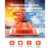 Strešné silikónové tesnenie 2 ks priemer 6-1/4"–11-3/4" kovová základňa