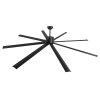 Stropný ventilátor 244 cm, 8 lopatiek, reverzný dc, 6 rýchostí, čierny