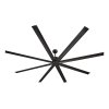 Stropný ventilátor 244 cm, 8 lopatiek, reverzný dc, 6 rýchostí, čierny