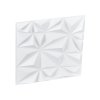 3D nástenné panely 33 ks PVC 11.81×11.81 in, 32 Sq.Ft, matná biela