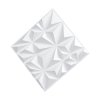 3D nástenné panely 33 ks PVC 11.81×11.81 in, 32 Sq.Ft, matná biela