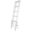 Sklopný hliníkový rebrík pre čln, 5 stupňov, nosnosť 350lbs, 4" stupne