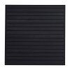 Lamelový panel pvc 4 × 4 ft čierny, modulárny, na skladovanie