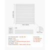 Pvc slatwall panel 4×4 ft biely, modulárny, nastaviteľný, rezateľný