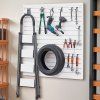 Pvc slatwall panel 4×4 ft biely, modulárny, nastaviteľný, rezateľný