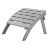 Podnožka adirondack z hdpe, skladacia, 21.5×18.9×14.8 inch, odolná