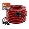 Solárny predlžovací kábel 6mm²/10AWG 15.24m/50FT vodotesné konektory