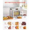 Sušička potravín, 8 nerez tácky, 400 W, nastav. teplota, 24 h časovač