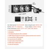 Vodný aio chladič cpu 3×120mm 2.1" lcd argb, kompatibilný so soketmi