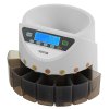 Triedič a počítadlo pre 8 euro mincí, kapacita 850, lcd, 5 trubíc