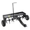 Ťahaný aerátor trávnika 40-inch, univerzálny hák, železné hroty