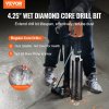 Diamantová korunka na mokré vŕtanie 10.8 cm, 35.6 cm, závit 3.2 cm–7