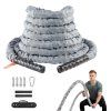 Lano battle rope 1.5 inch 30 ft polyester s návlekom a kotvou