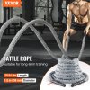 Lano battle rope 1.5 inch 30 ft polyester s návlekom a kotvou