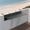 Závesný balkónový skladací stolík 12×59 in, pre zábradlie 1"–5.9"