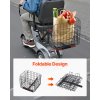 Zadný skladací kovový košík na skúter, vhodný pre 1-inch prijímač