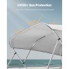 Bimini strieška na loď 600D, 4 oblúky, vodotesná 96"L×(97"-103")W