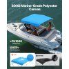 Bimini strecha 600D polyester, hliníkový rám, 72"L×(79"-84")W×46"H