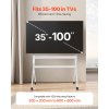 Mobilný stojan na tv 35–100" s kolieskami, 198 lbs, VESA 800×600mm