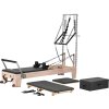 Pilates reformer drevený s duálnym odporom, box a jumpboard, 400 LBS