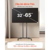 Mobilný stojan na tv 32–65" nastaviteľný na kolieskach VESA 400×400mm
