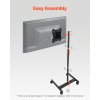 Mobilný stojan na tv 17-55" s kolieskami, otočný 44lbs, vesa 200×200mm