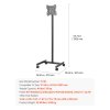 Mobilný stojan na tv 17-55" s kolieskami, otočný 44lbs, vesa 200×200mm