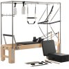 Pilates reformer drevený, dvojitý odpor, box+skoková doska, 400 lbs