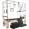 Pilates reformer drevený, dvojitý odpor, box+skoková doska, 400 lbs