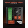 PC skrinka mid-tower s temperovaným sklom, 4×120 mm, pre GPU do 270 mm