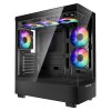 Pc skrinka mid-tower s temperovaným sklom, 6×120 mm argb, gpu 410 mm