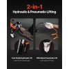 Hydraulicko-pneumatický zdvihák na moto 1500lbs, 4.1-15 in, s nájazdom