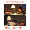 Bezdrôtová stolová lampa 2 ks, 5200mAh, 3-stupne, 2700–3000K, čierna