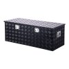 Alumíniový box do korby s madlom a zámkami, čierny, 48×19.5×17.5"