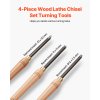 Sada nožov na sústruženie dreva 4 ks, karbidové vložky, drevené púzdro