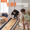 Shuffleboardový stôl 11.5 ft, 2 v 1 shuffleboard a bowling, 8 pukov
