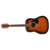 Dreadnought akustická gitara 41 in / 1041.4 mm sunburst s púzdrom