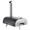 Prenosná pec na pizzu 12 inch, na drevo/pelety, s teplomerom