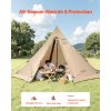 Tipi stan s vývodom na sporák, nepremokavé plátno, 4–6 osôb, veľkosť l