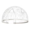 Bublinový iglu stan 3.6×2.2 m, pre 4–7 osôb, pvc, s oknom na záhradu