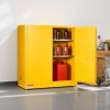 Skriňa na horľaviny z ocele 109.2×46×118 cm, 29 gallon, polica