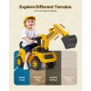 Jazdítko bager 19–36 mesiacov, nosnosť 25 kg, hudba, prilba, žlté
