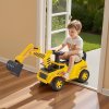 Jazdítko bager 19–36 mesiacov, nosnosť 25 kg, hudba, prilba, žlté